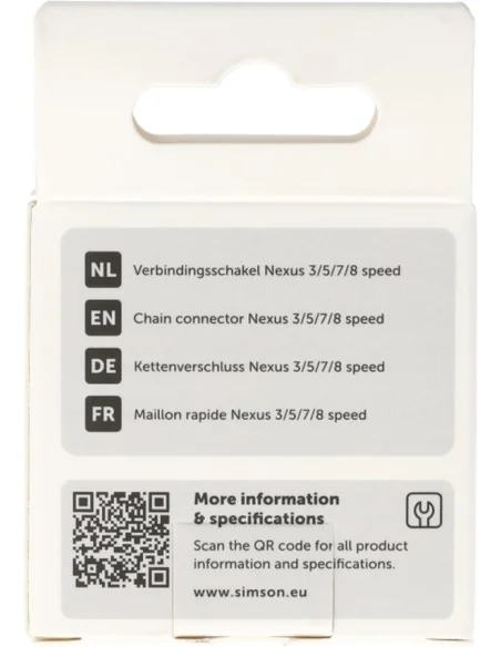 Simson Verbindingsschakel Nexus 1/2"x3/32" 3/5/7/8 speed