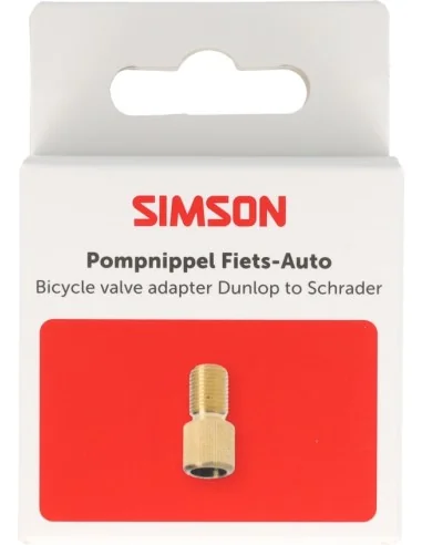 Pompnippel Simson fiets/auto