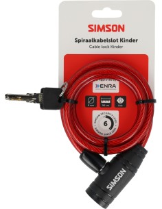 Spiraalkabelslot Simson Kinder 8mm x 90cm