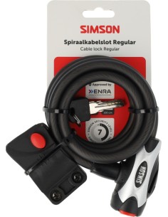 Spiraalkabelslot Simson Regular size XL - 10mm x 150cm