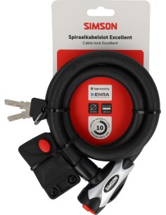 Spiraalkabelslot Simson Excellent size L - 15mm x 100cm 2