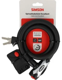Spiraalkabelslot Simson Excellent size L - 15mm x 100cm 2