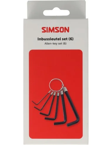 Inbussleutelset Simson 6-delig