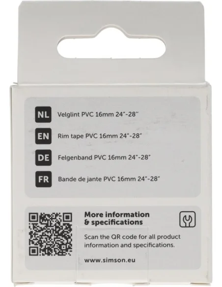 Velglint Simson 24i -28i 16mm breed PVC