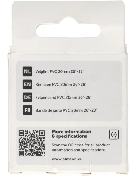 Velglint Simson 24i -28i 20mm breed PVC