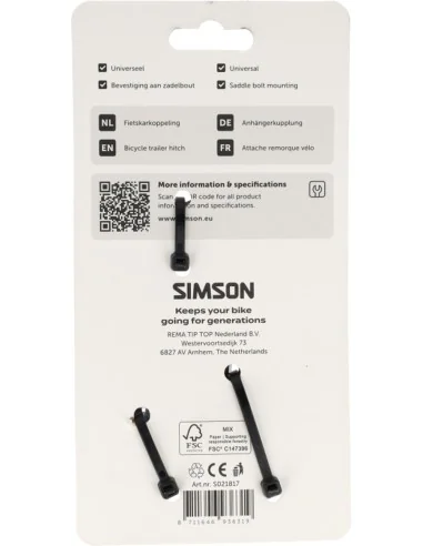 Fietskarkoppeling Simson