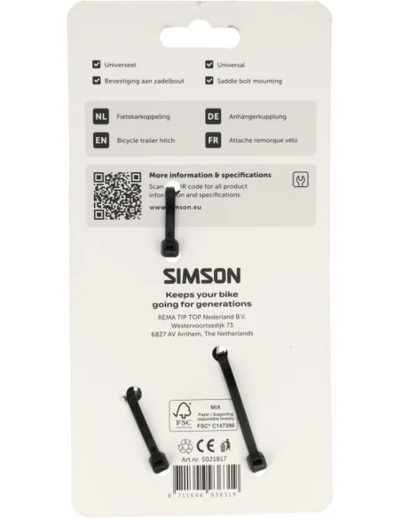 Fietskarkoppeling Simson