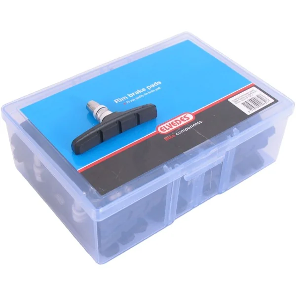 V-brake remblokset Elvedes 70 mm (werkplaatsverpakking van 25 paar)