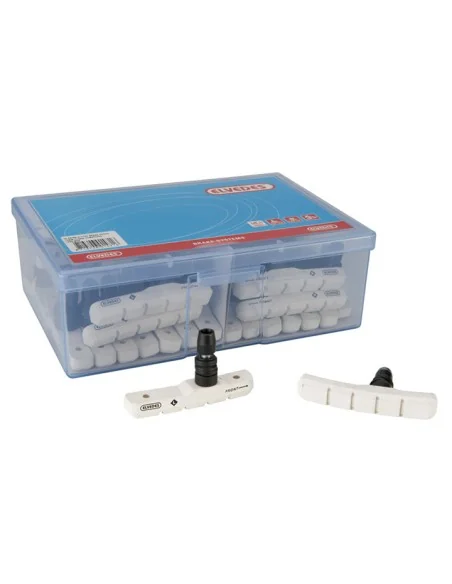 Remblokset Elvedes V-brake 72 mm - wit (25 paar)