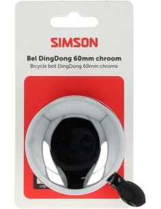 Bel Simson DingDong chroom - 60 mm 2