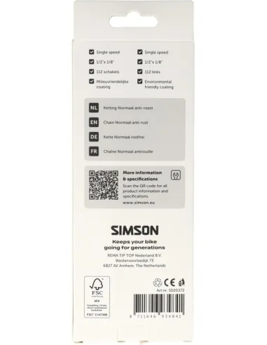 Ketting Simson Normaal antiroest