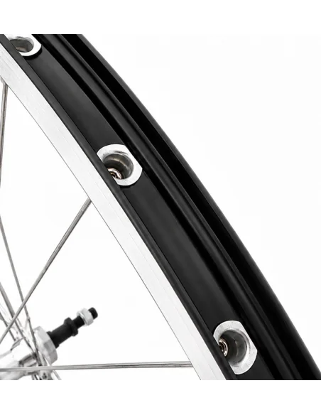 Achterwiel 28'' aluminium ZAC 2000 zwart geslepen velg - Freewheel - vaste as