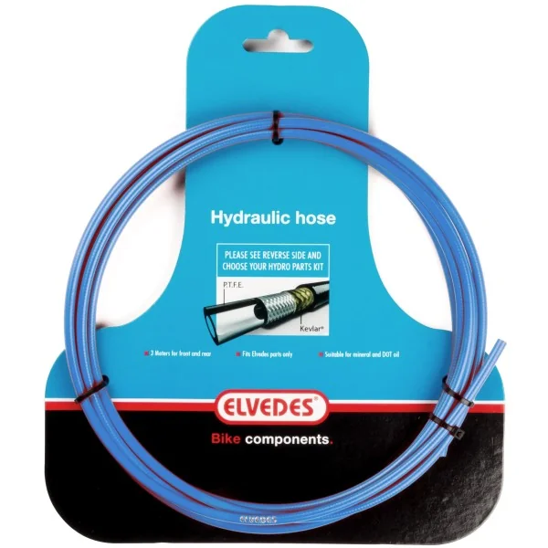 Hydraulische leiding Elvedes met PTFE voering en kevlar protectie - blauw (3 meter op kaart)