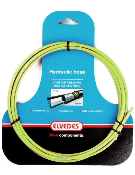 Hydraulische leiding Elvedes met PTFE voering en kevlar protectie - groen (3 meter op kaart)