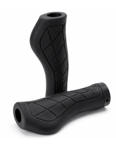 Handvatset Edge ErgoCity met lockring - 2*136mm - zwart (op kaart)