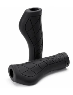 Handvatset Edge ErgoCity met lockring - 2*136mm - zwart (op kaart)