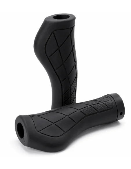 Handvatset Edge ErgoCity met lockring - 2*136mm - zwart (op kaart)