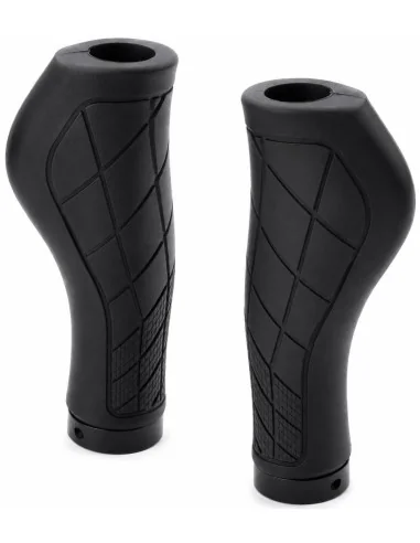 Handvatset Edge ErgoCity met lockring - 2*136mm - zwart (op kaart)