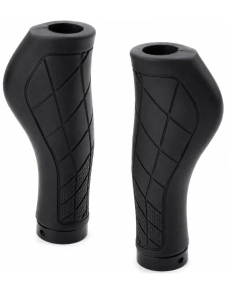 Handvatset Edge ErgoCity met lockring - 2*136mm - zwart (op kaart)