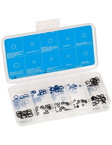 Assortimentsdoos o-ringen Elvedes voor hevels en remklauwen (200 stuks)