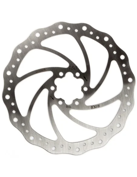 Remschijf Elvedes SX18 RVS Ø180mm met 6 remschijfboutjes