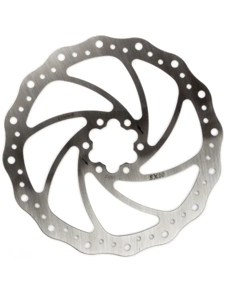 Remschijf Elvedes SX20 RVS Ø203mm met 6 remschijfboutjes