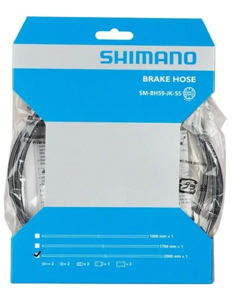 Remleiding schijfrem Shimano SM-BH59 2000mm - zwart