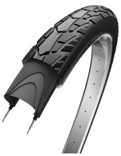 Buitenband Edge Performance Tour 28 x 1 1/2" / 40-635 - Zwart met reflectie