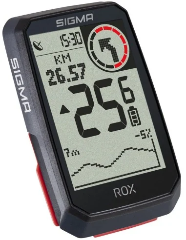 Fietscomputer GPS Sigma ROX 4.0 met standaard stuurhouder - zwart
