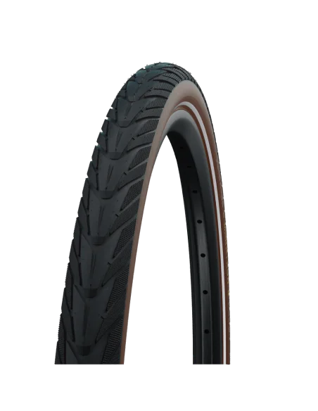 Buitenband Schwalbe Energizer Plus GreenGuard 28 x 1.75" / 47-622 mm - zwart/bruin met reflectie