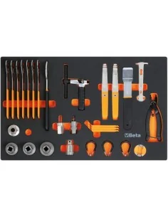 Foam Inlay Beta Tools M400 met 29-delige fietsreparatie gereedschapsset