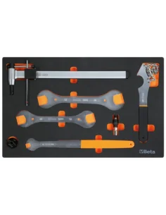 Foam Inlay Beta Tools M401 met 7-delige fietsreparatie gereedschapsset