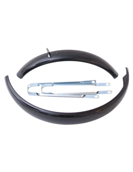 Spatbordset 16" ATB gemaakt van staal 60mm - zwart