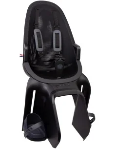 Kinderzitje achter Qibbel Air met dragerbevestiging (CFS) - Midnight Black