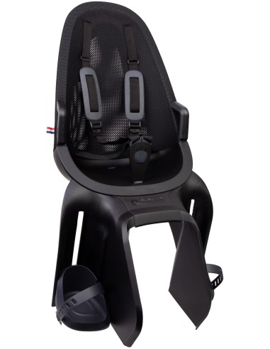 Kinderzitje achter Qibbel Air met dragerbevestiging (CFS) - Midnight Black