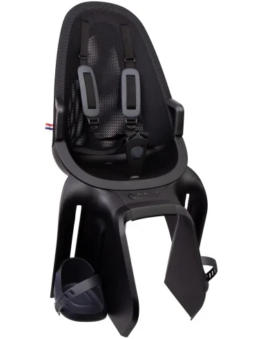 Kinderzitje achter Qibbel Air met dragerbevestiging (CFS) - Midnight Black