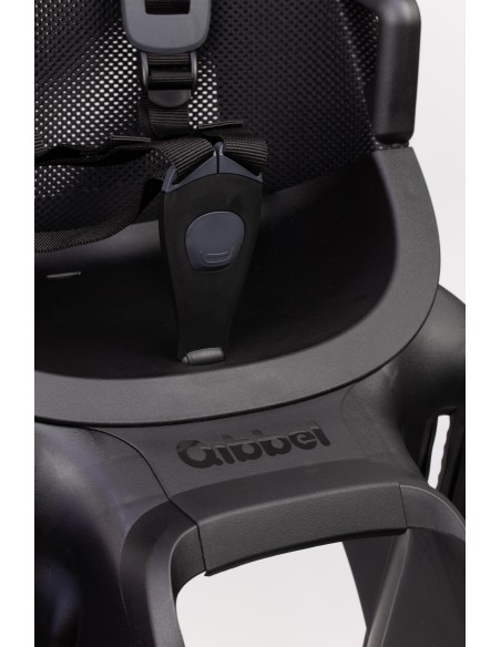 Kinderzitje achter Qibbel Air met dragerbevestiging (CFS) - Midnight Black