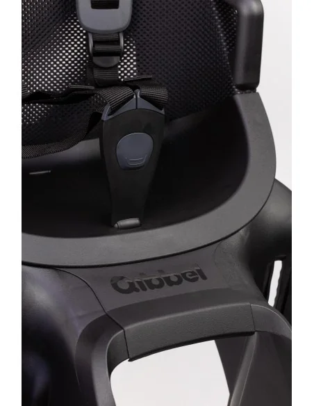 Kinderzitje achter Qibbel Air met dragerbevestiging (CFS) - Midnight Black