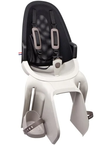 Kinderzitje achter Qibbel Air met dragerbevestiging (CFS) - Pebble Grey