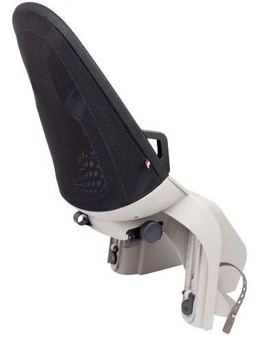 Kinderzitje achter Qibbel Air met dragerbevestiging (CFS) - Pebble Grey