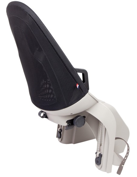 Kinderzitje achter Qibbel Air met dragerbevestiging (CFS) - Pebble Grey