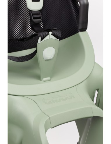 Kinderzitje achter Qibbel Air met dragerbevestiging (CFS) - Sage Green