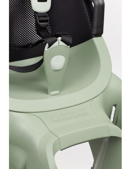 Kinderzitje achter Qibbel Air met dragerbevestiging (CFS) - Sage Green