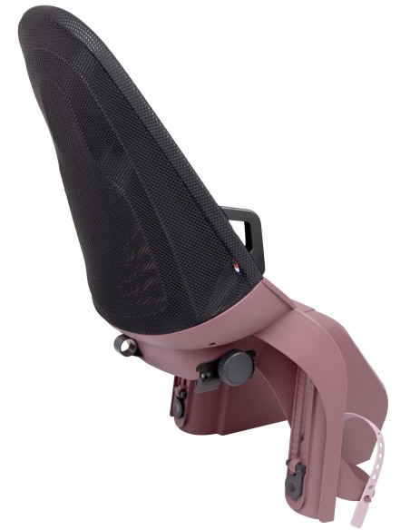 Kinderzitje achter Qibbel Air met dragerbevestiging (CFS) - Plum Rose