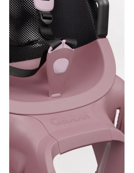 Kinderzitje achter Qibbel Air met dragerbevestiging (CFS) - Plum Rose