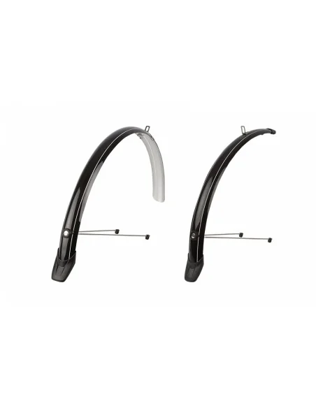 Spatbordset 28"/ 51 mm Polisport Towny - zwart