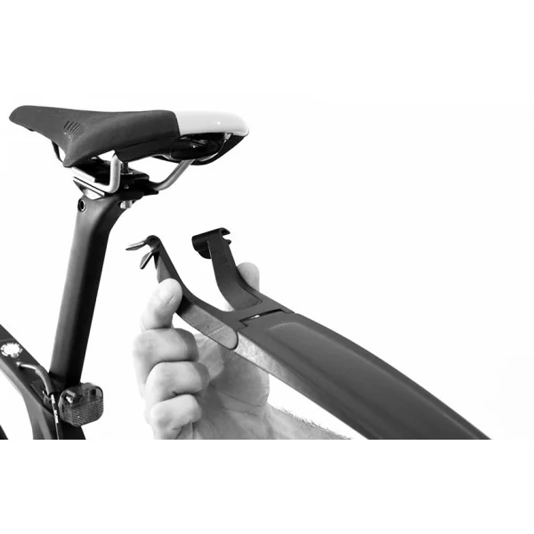 Achterspatbord Polisport S-Mud korte versie - zwart