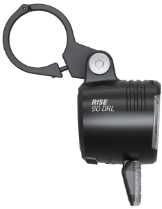 Koplamp Trelock RISE90, 12V - 90/120 lux, zwart 2