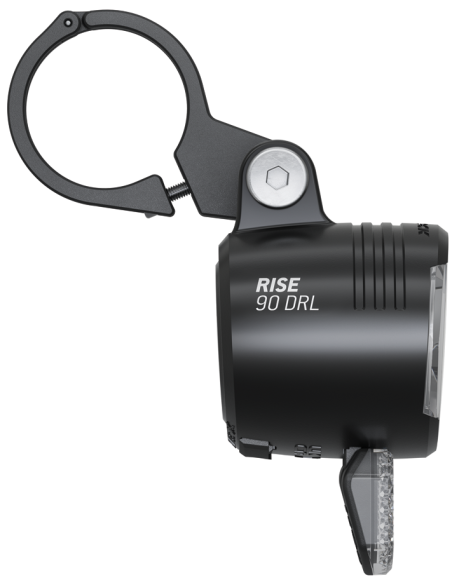 Koplamp Trelock RISE90, 12V - 90/120 lux, zwart