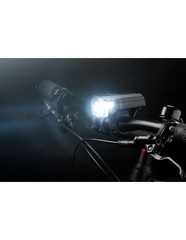 Verlichtingsset Trelock Lighthammer 100 USB Set - 100 lux, zwart
